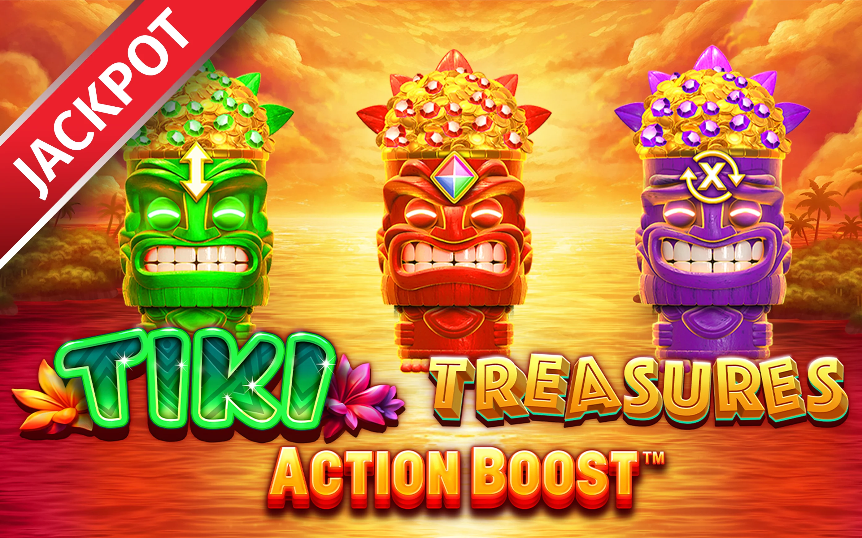 Chơi Action Boost™ Tiki Treasures trên sòng bạc trực tuyến Starcasino.be