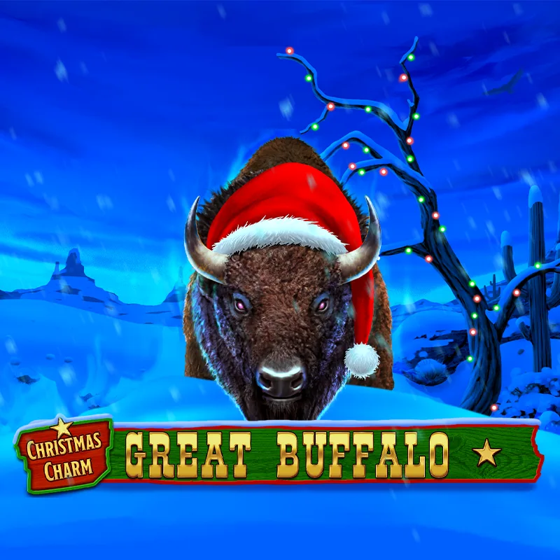 Great Buffalo Christmas Charm