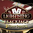 Jouer à First Person Lightning Blackjack sur le casino en ligne Hotwin.be