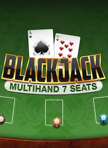 Speel Blackjack Multihand 7 seats op Stardice.be online casino
