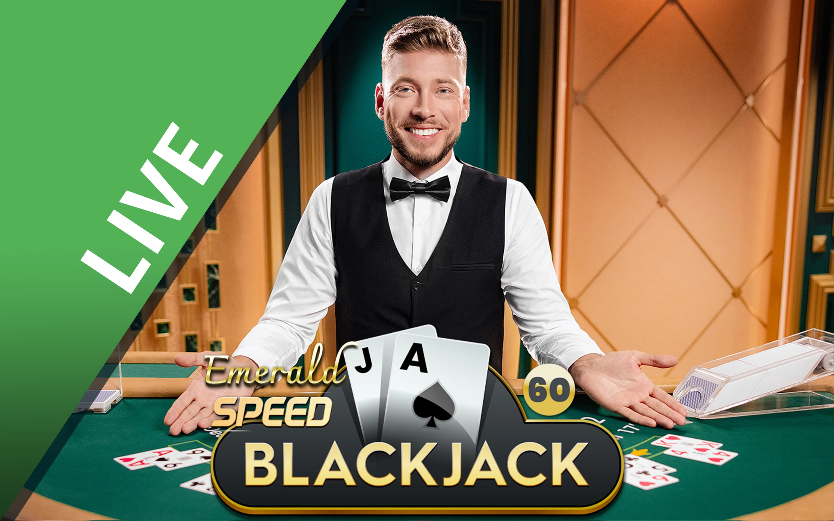 Speel Speed Blackjack 60 - Emerald op Starcasino.be online casino