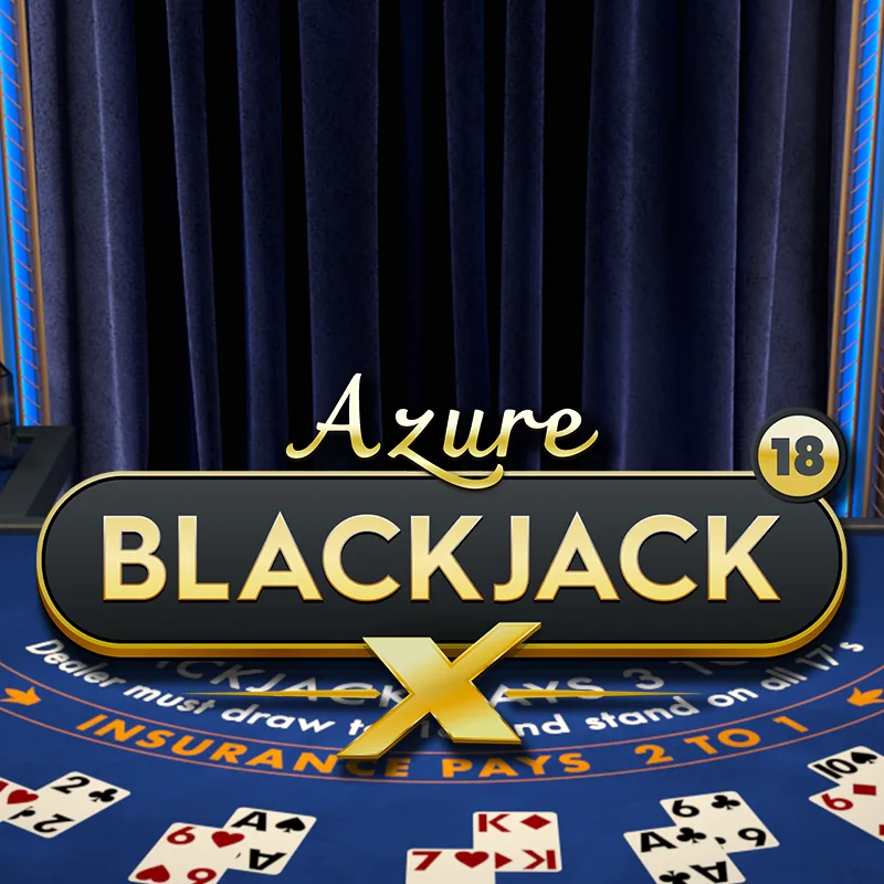 Play BlackjackX 18 - Azure on Madisoncasino.be online casino