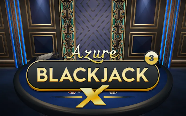 Play BlackjackX 3 - Azure on Madisoncasino.be online casino