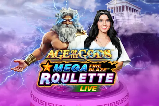Speel Mega Fire Blaze Age of the Gods Roulette Live bij Starcasino.nl