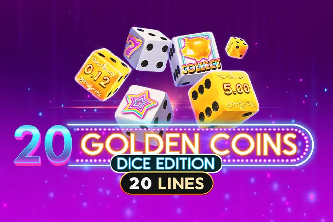 Play 20 Golden Coins Dice Edition on Casinoking.be online casino