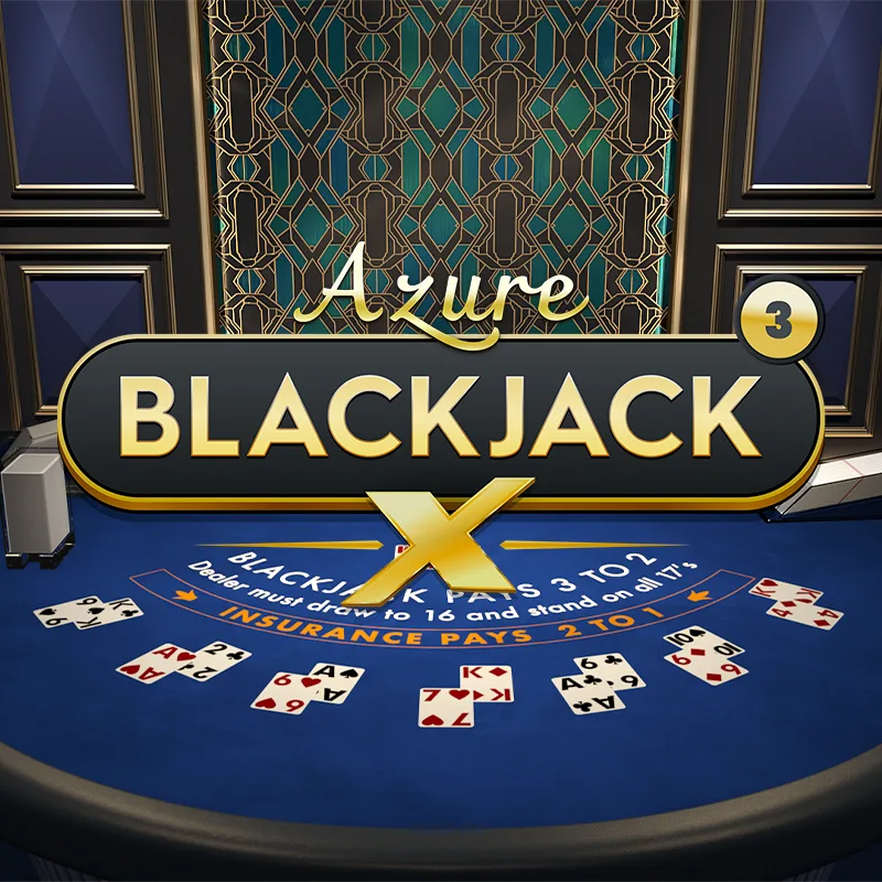 Play BlackjackX 3 - Azure on Starcasinodice.be online casino