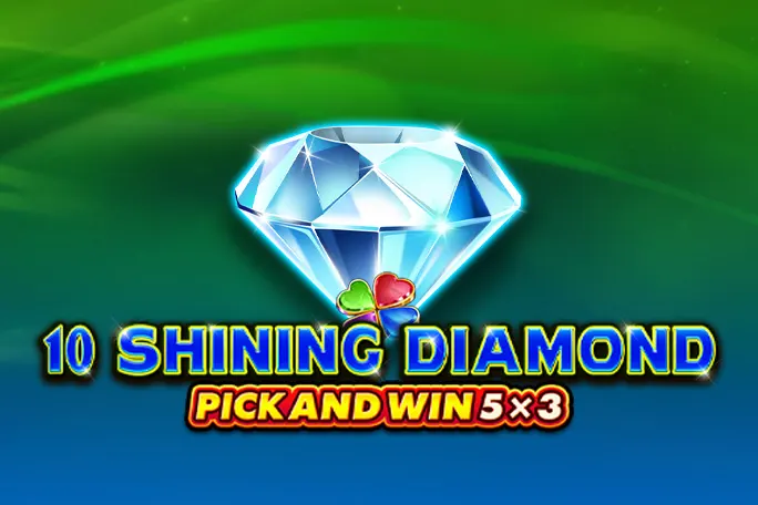 Play 10 Shining Diamond Pick And Win 5x3 Clover Chance on Starcasino.be online casino