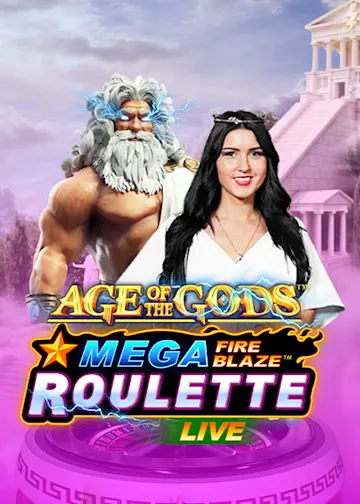 Play Mega Fire Blaze Age of the Gods Roulette Live on Starcasino.nl online casino
