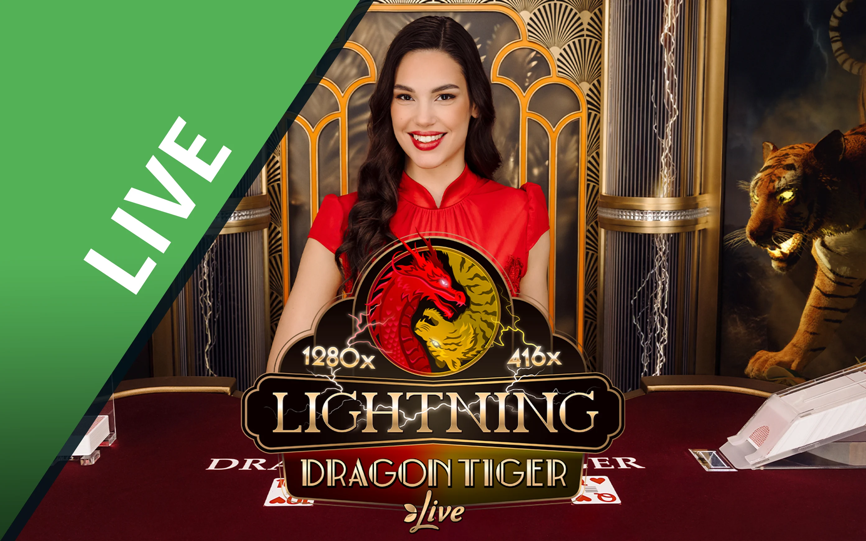 Play Lightning Dragon Tiger on Starcasino.be online casino
