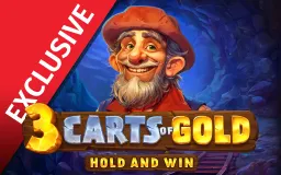 Play 3 Carts of Gold: Hold and Win on Starcasino.be online casino