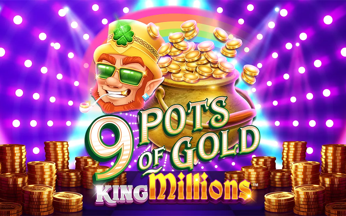 Spil 9 Pots of Gold™ King Millions™ på Starcasino.be online kasino
