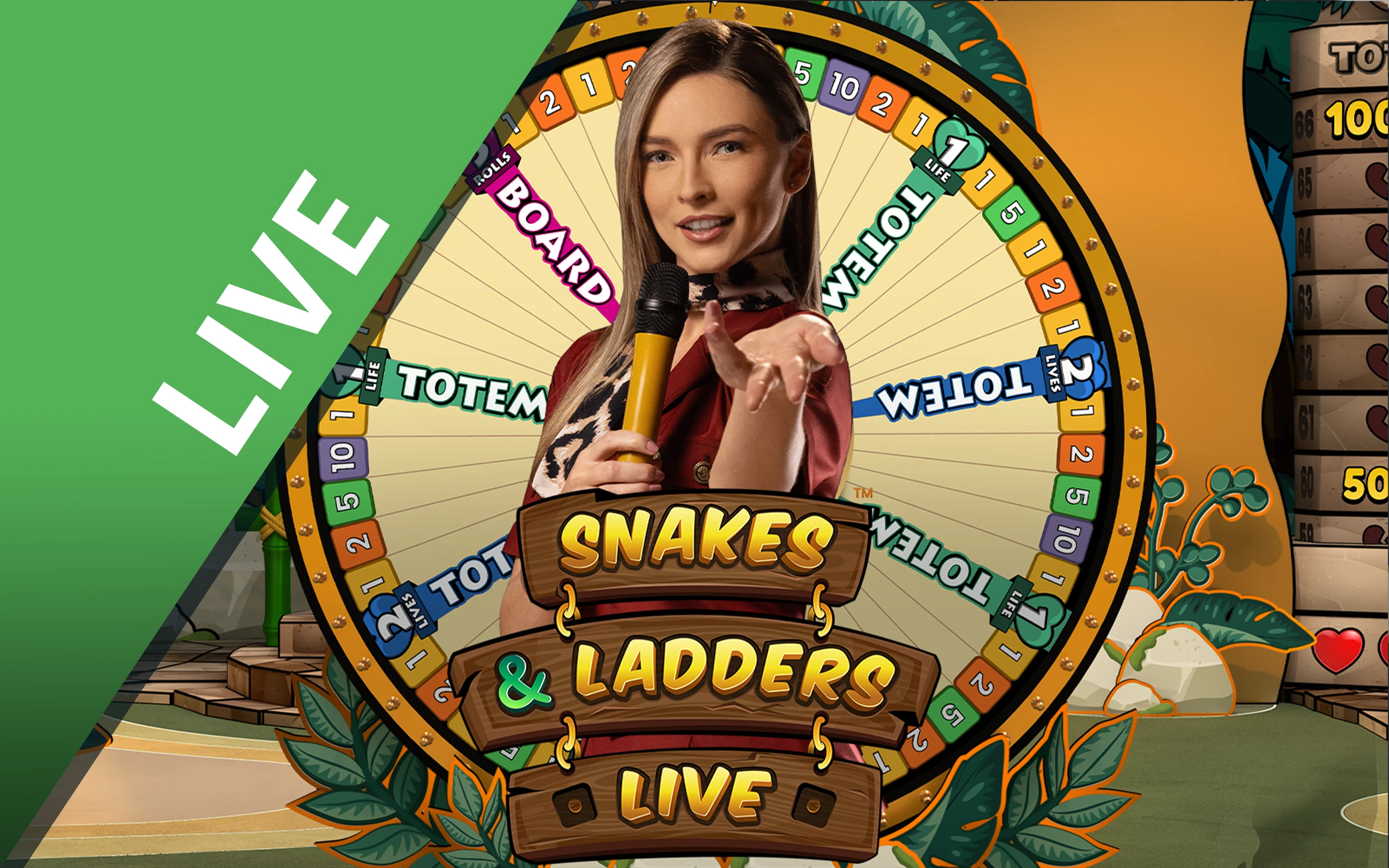 Luaj Snakes & Ladders Live™ në kazino Starcasino.be në internet