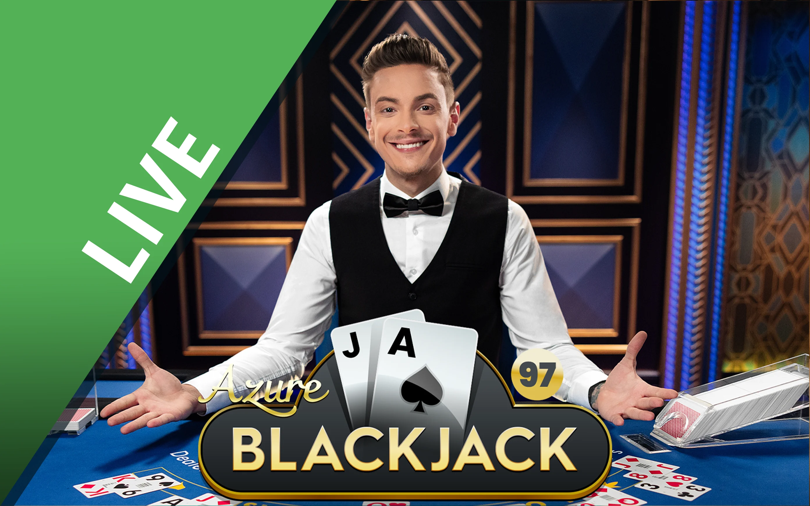 Play Blackjack 97 - Azure on Starcasino.be online casino