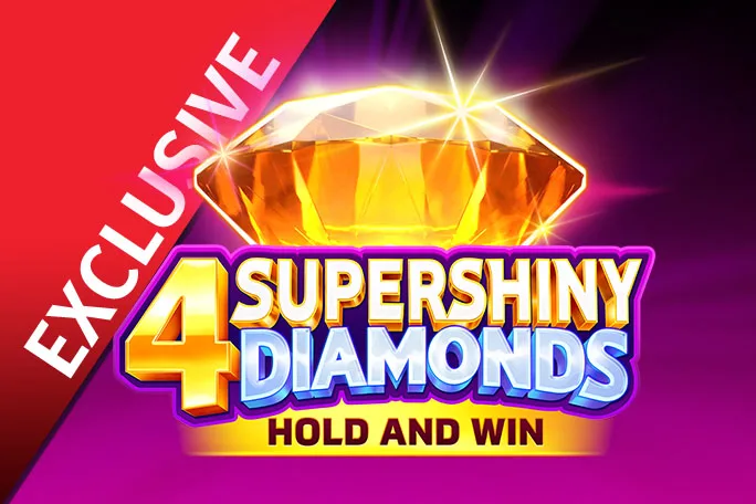Play 4 Supershiny Diamonds: Hold and Win on Starcasino.be online casino
