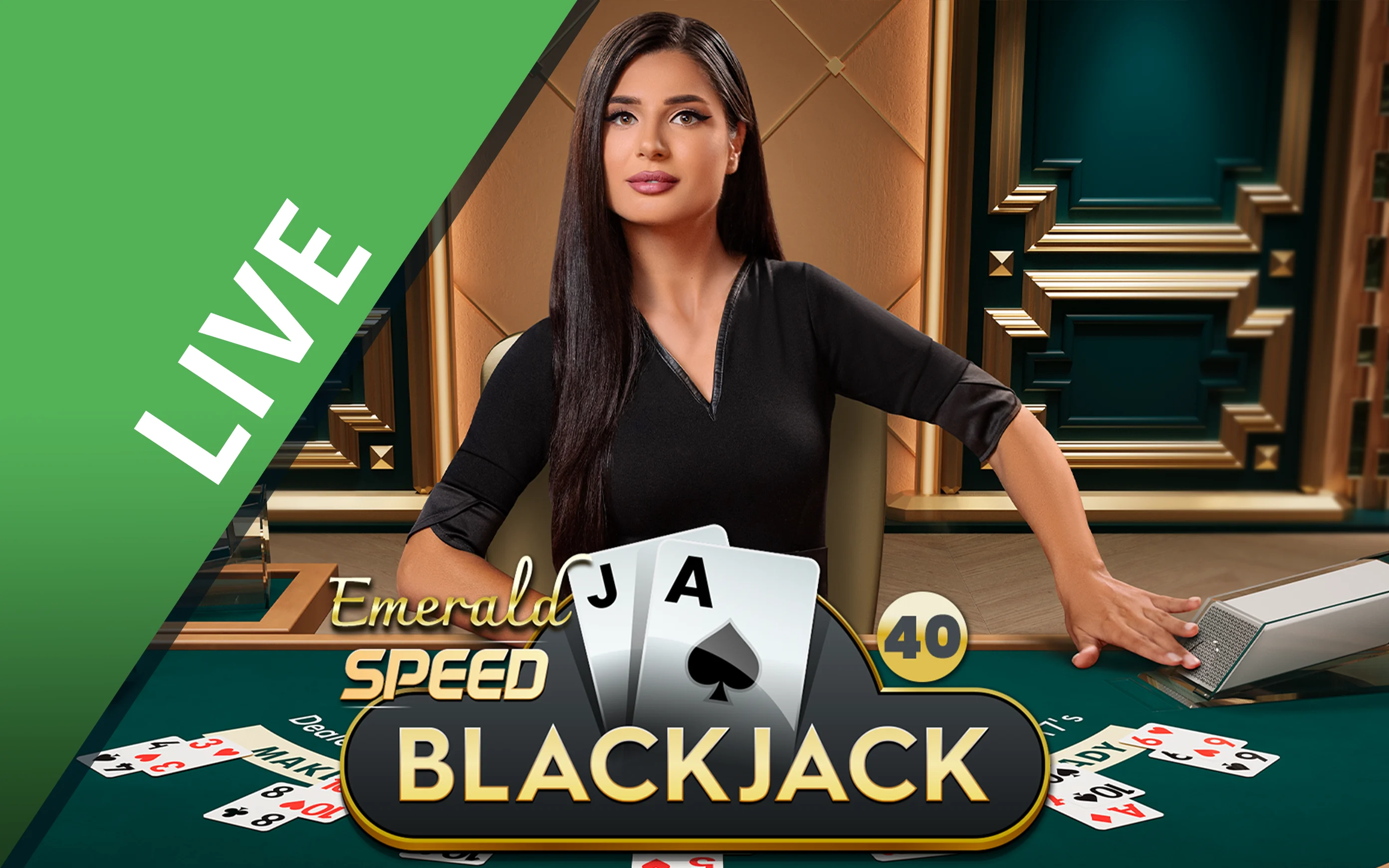 Gioca a Speed Blackjack 40 - Emerald sul casino online Starcasino.be