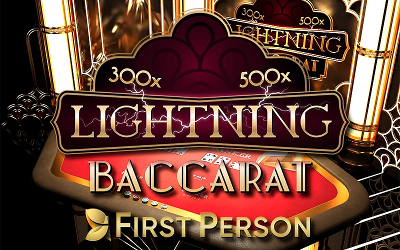 Spil First Person Lightning Baccarat på Starcasino.be online kasino
