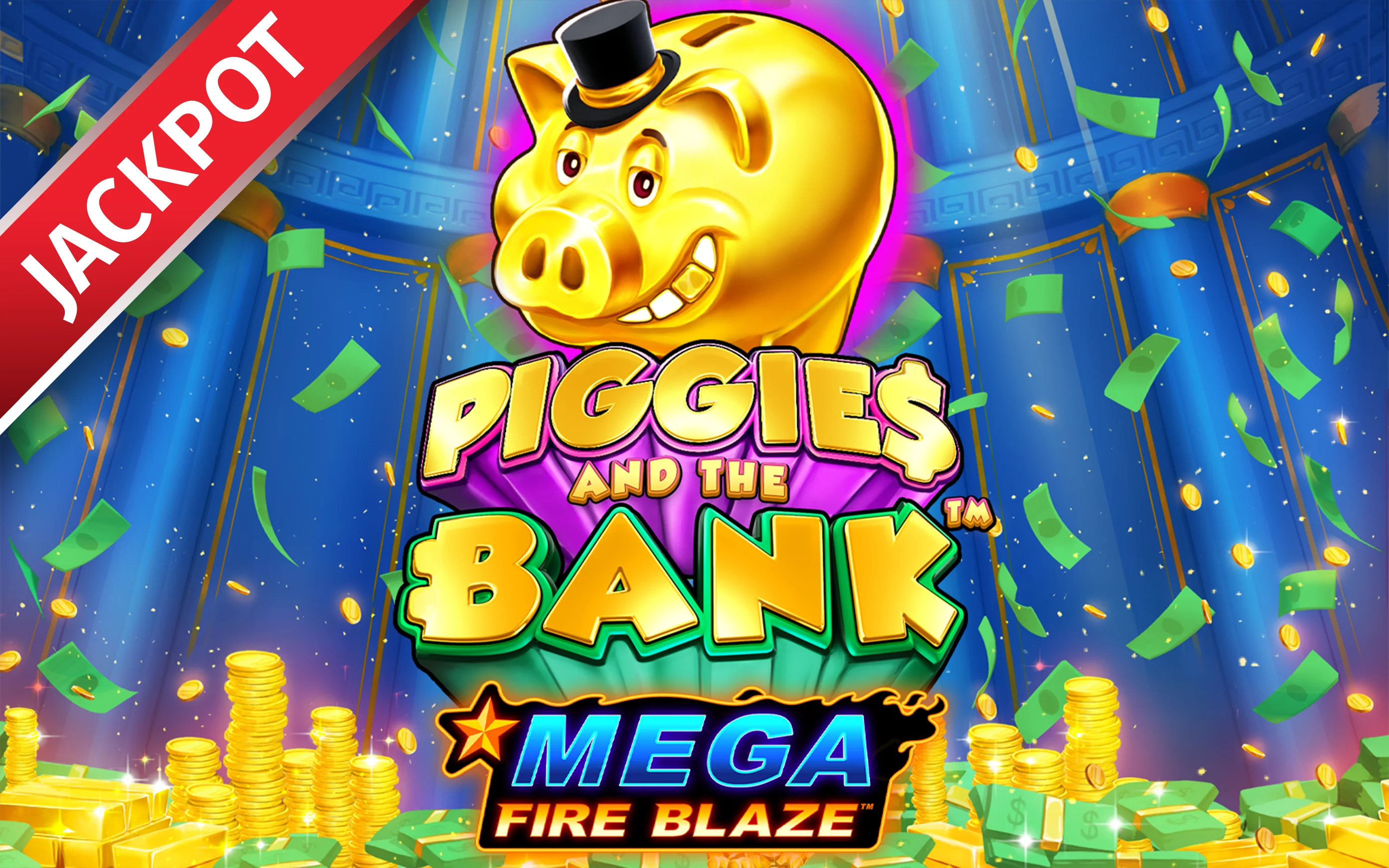 Chơi Mega Fire Blaze: Piggies and the Bank™ trên sòng bạc trực tuyến Starcasino.be