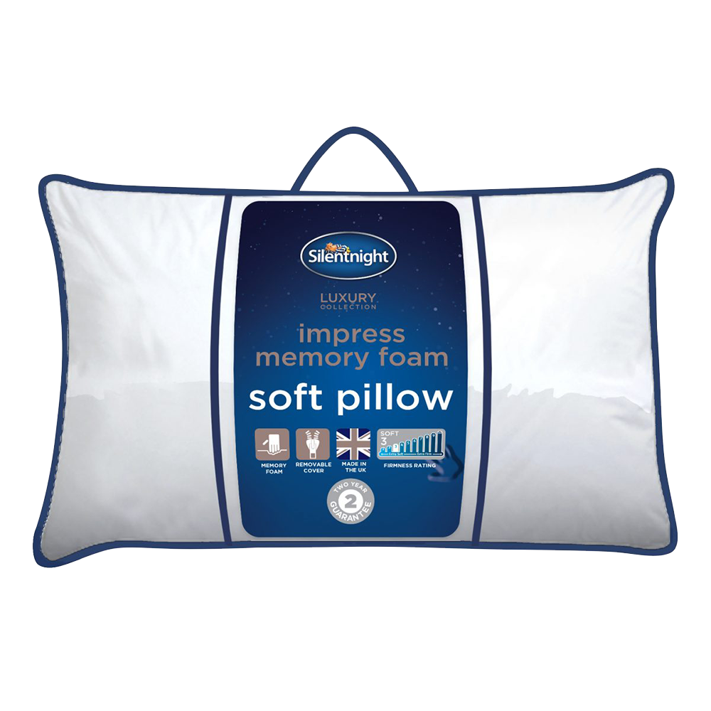 silentnight memory foam pillow soft