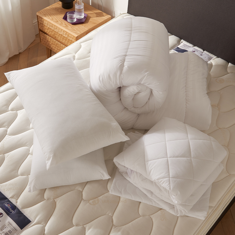a bundle of bedding products