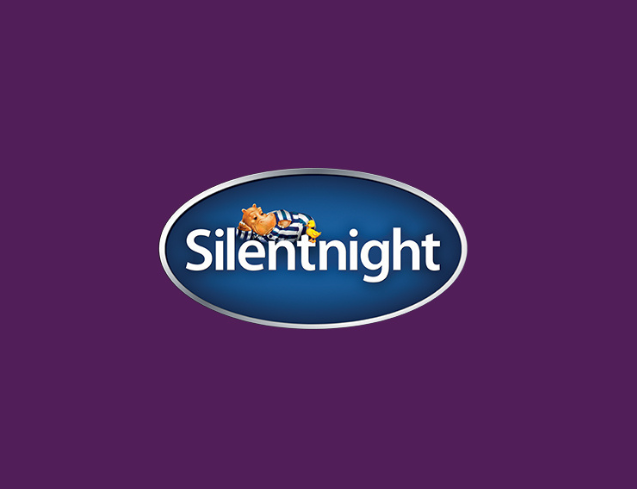 silentnight logo with purple background