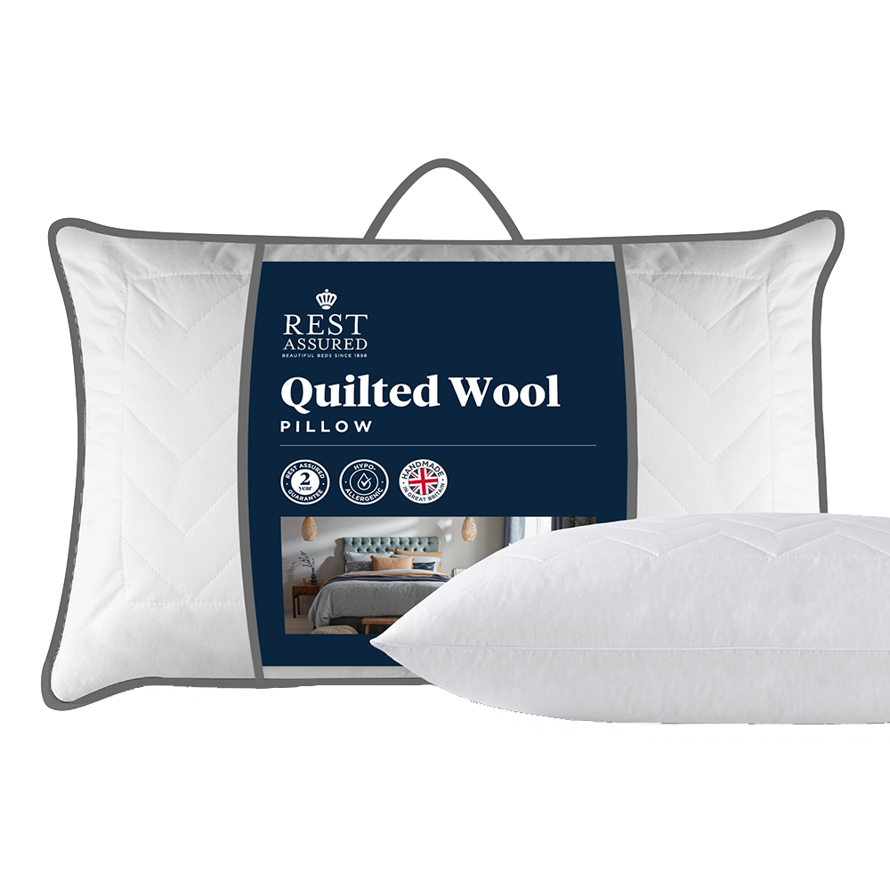 Rest Assured - Quilted wool pillow