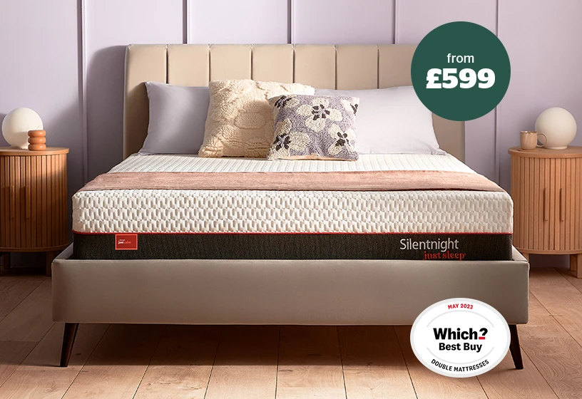 just calm mattress with Vitalize technology, prices from £599