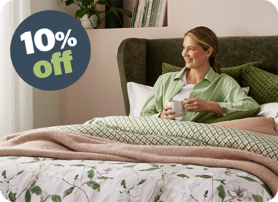 10% off bedding over £69 using code SPRING10