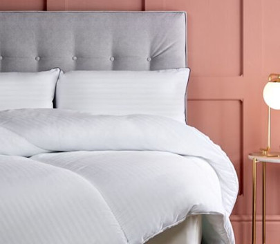a silentnight duvet on a bed
