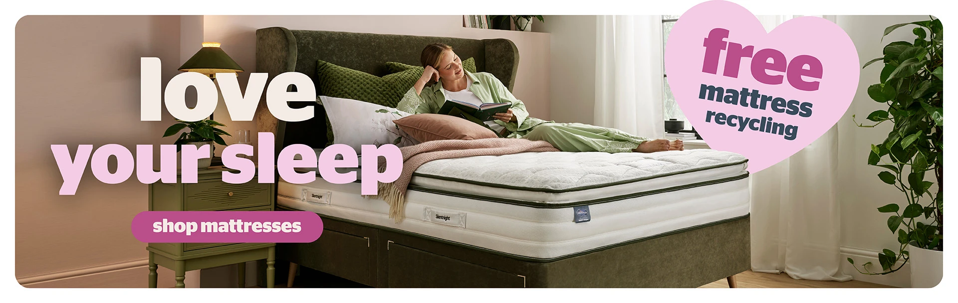 love your sleep this February with free mattress recycling.