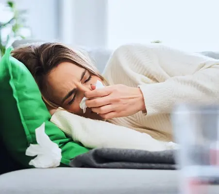 how to sleep with a blocked nose or a cold