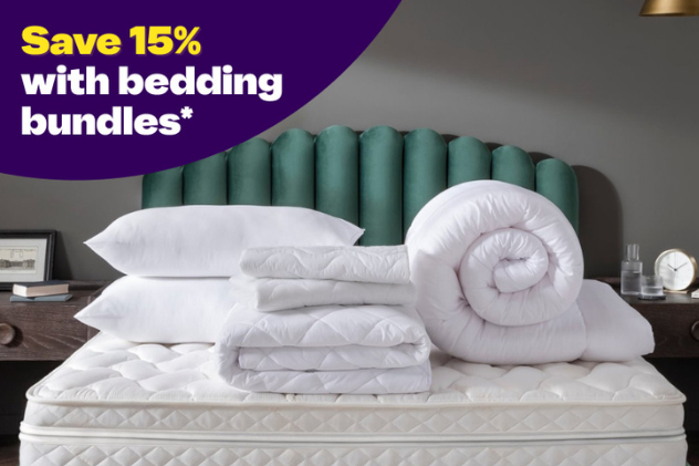 Save 15% with bedding bundles.