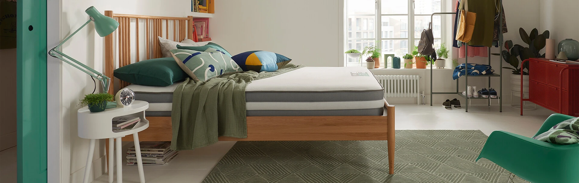 studio by silentnight eco mattress with cushion and blanket