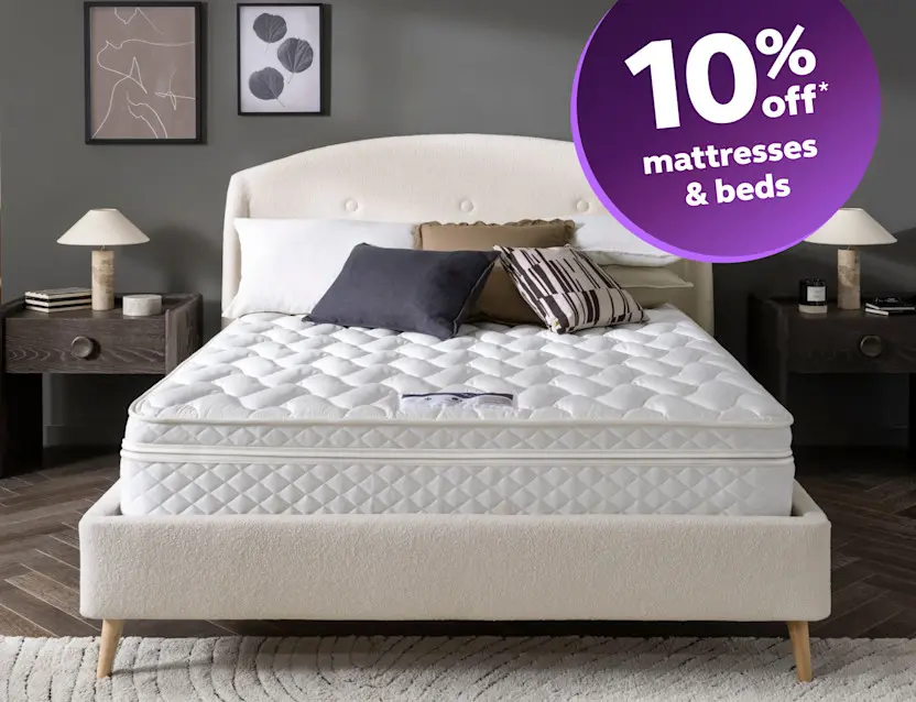 10% off mattresses and beds
