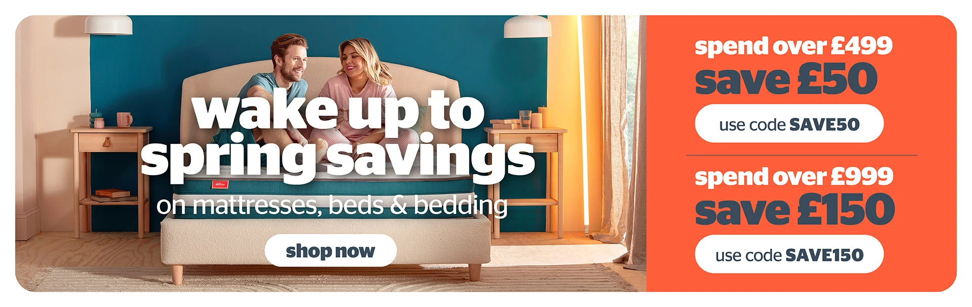 Wake up to spring savings on just sleep rolled mattresses.