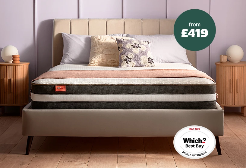 just snug mattress with responsive memory foam, prices from £419