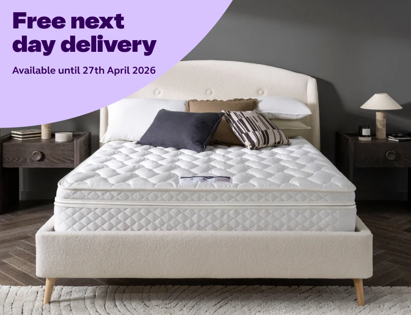 Free next day delivery on any Premier Inn Mattress.