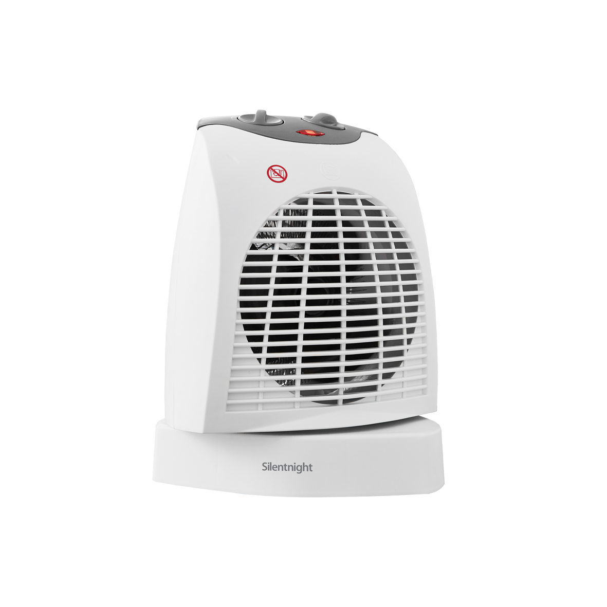 White Oscillating fan-heater & cooler