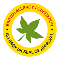 allergy UK seal of approval