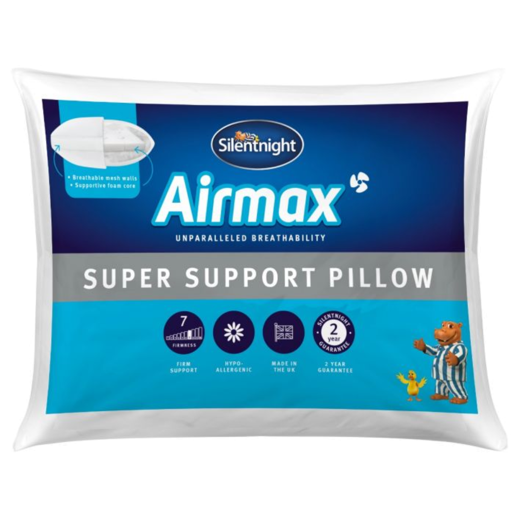 Airmax Super Support Pillow - 2 Pack - packaging