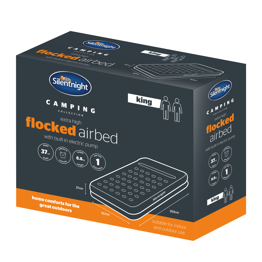 Silentnight flocked airbed - boxed