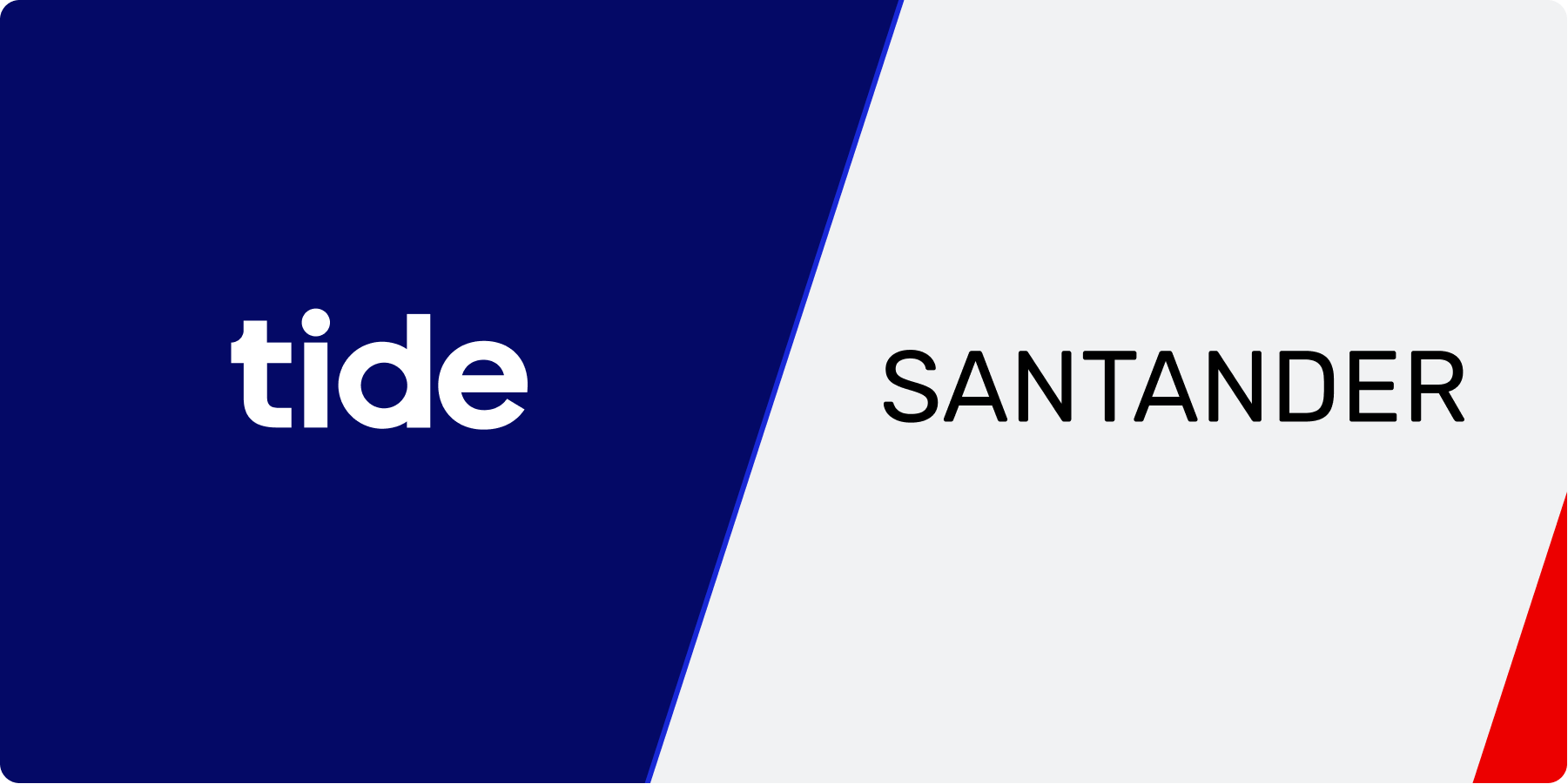 Tide and Santander logos