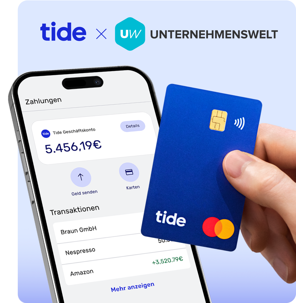 Kostenfreies Geschäftskonto für GmbHs und UGs | Tide Deutschland