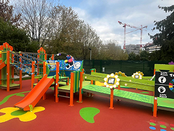 inaugurazione parco giochi inclusivo Milano 2
