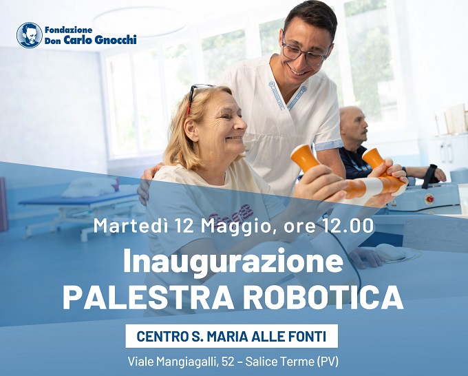 Foto Salice Manifesto inaugurazione palestra riabilitazione robotica - 12 maggio 2026