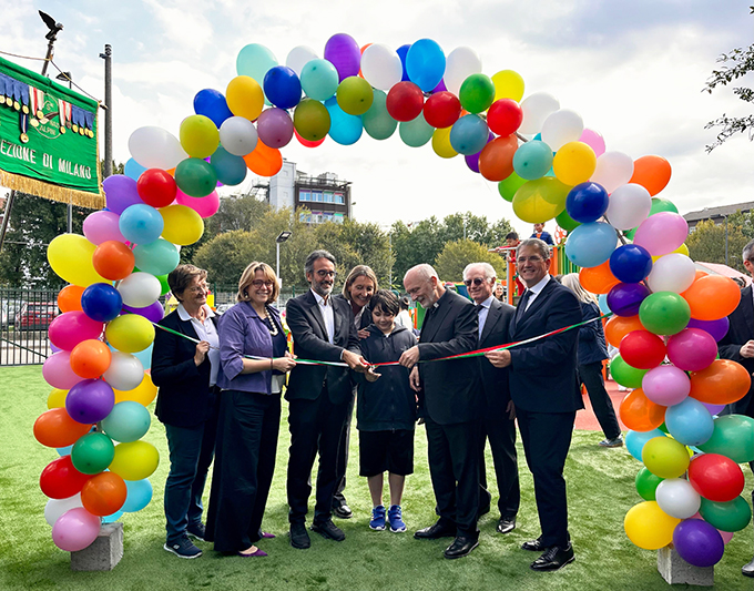 inaugurazione parco giochi inclusivo Milano 1