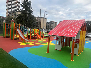 inaugurazione parco giochi inclusivo Milano 3