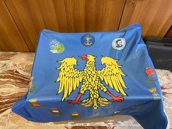 Foto bandiera task force 8 Reggimento alpini