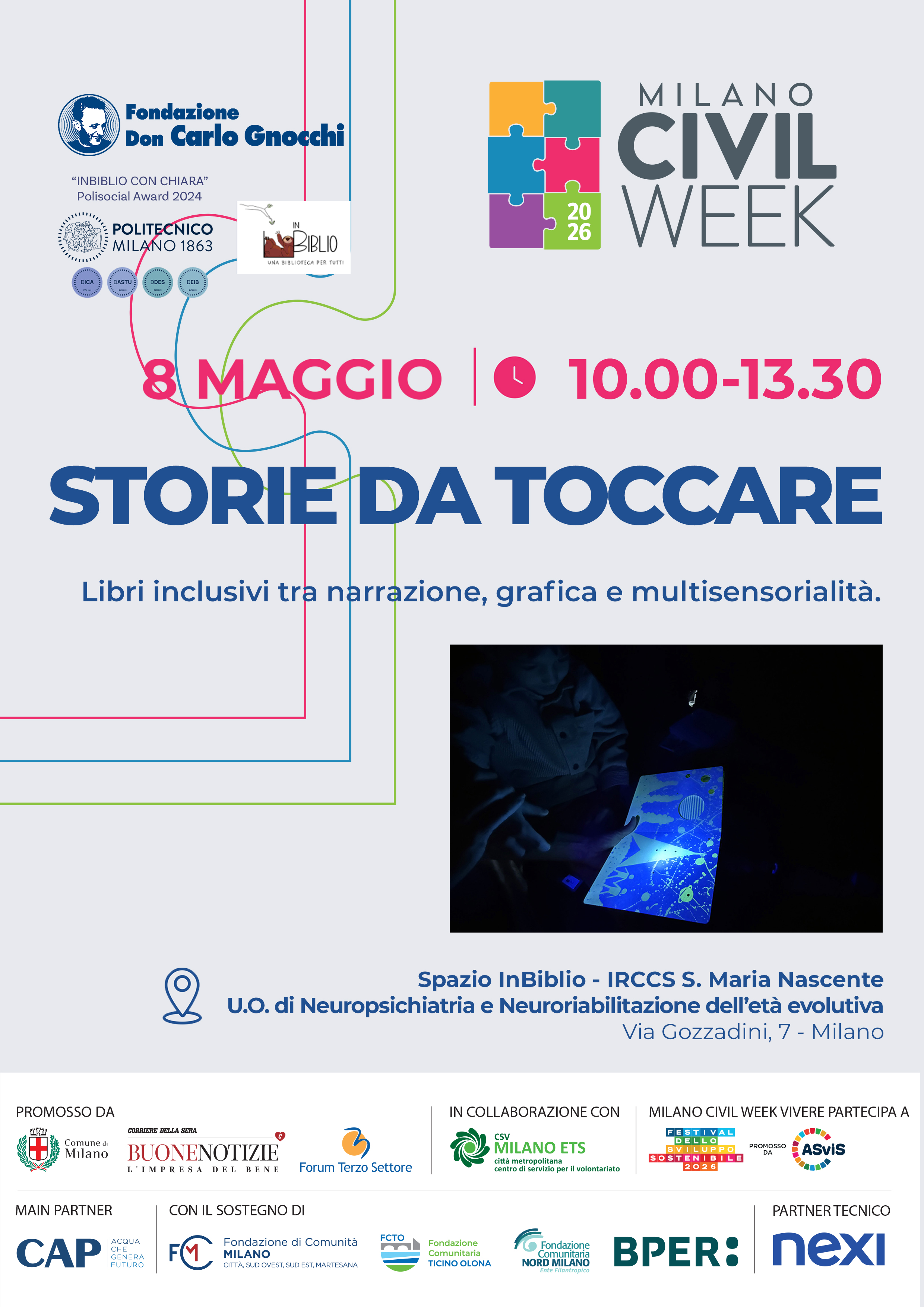 SCARICA LA LOCANDINA ILLUSTRATIVA DELL'EVENTO "STORIE DA TOCCARE"