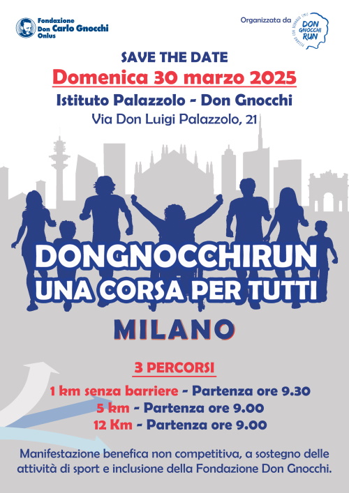 DonGnocchiRunMilano SaveTheDate - 30 marzo 2025 immagine