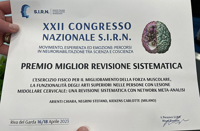 congresso SIRN Premio Arienti